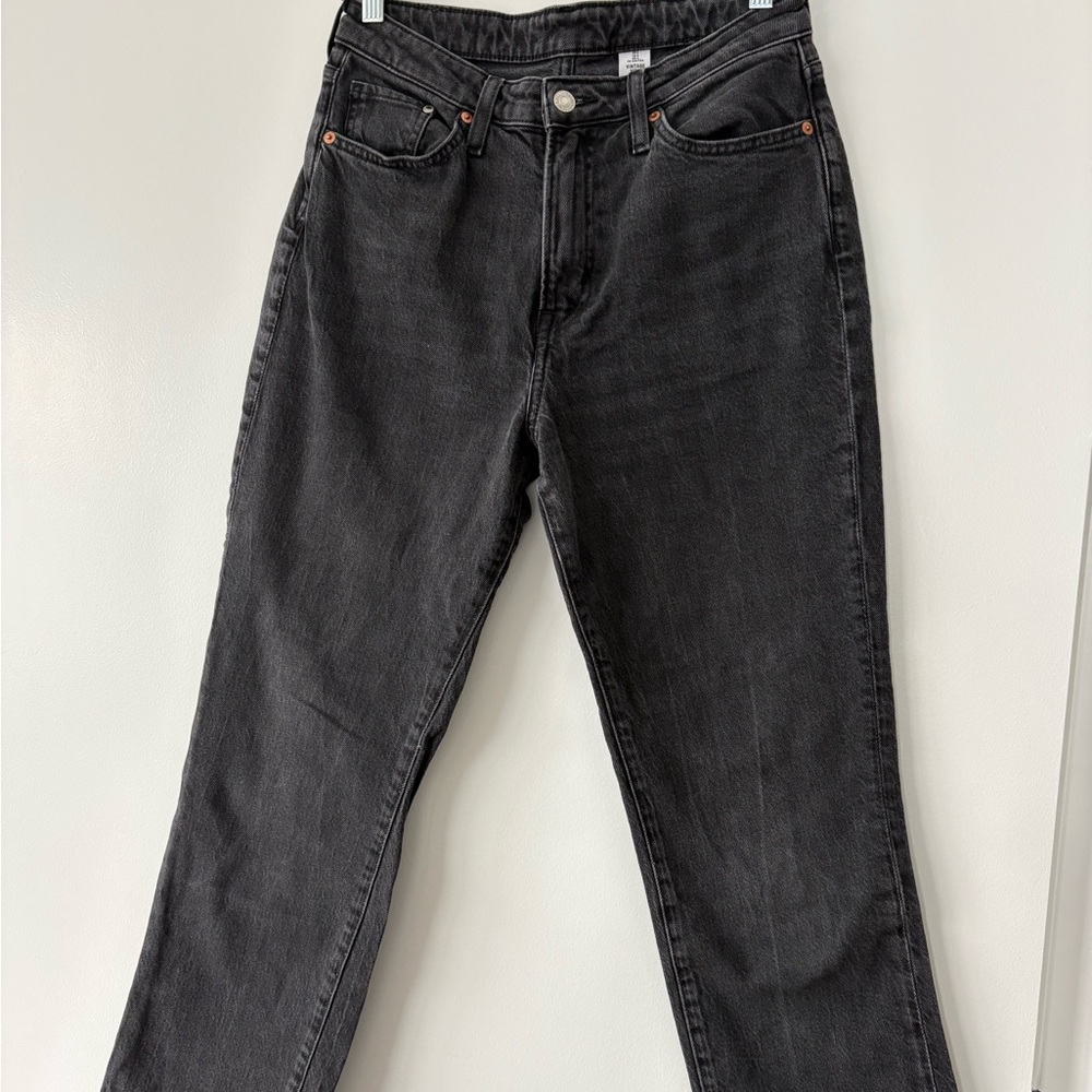 H&M High Rise black Vintage Mom Jeans